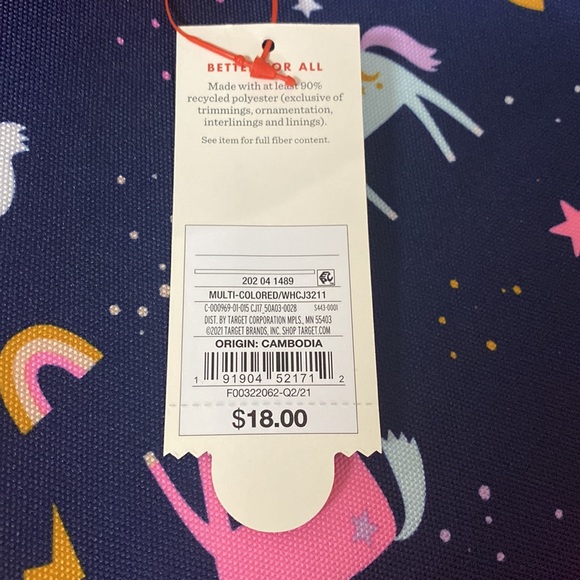 NEW- Cat & Jack- Kids Unicorn Backpack - Picture 8 of 8